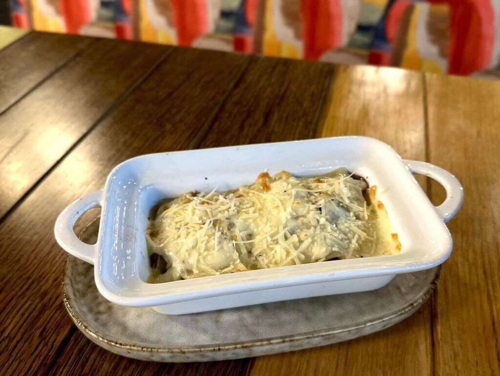 Лазанья с куркою та грибами