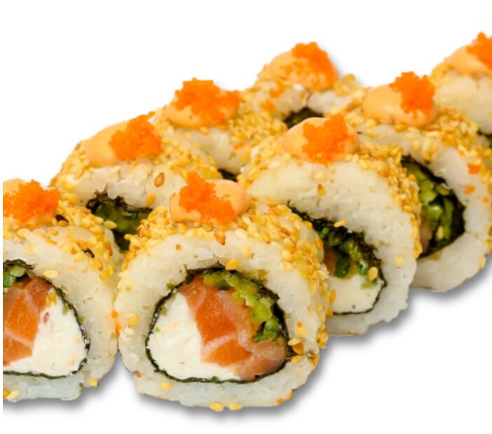 Каліфорнія з лососем в кунжуті — Wow Sushi