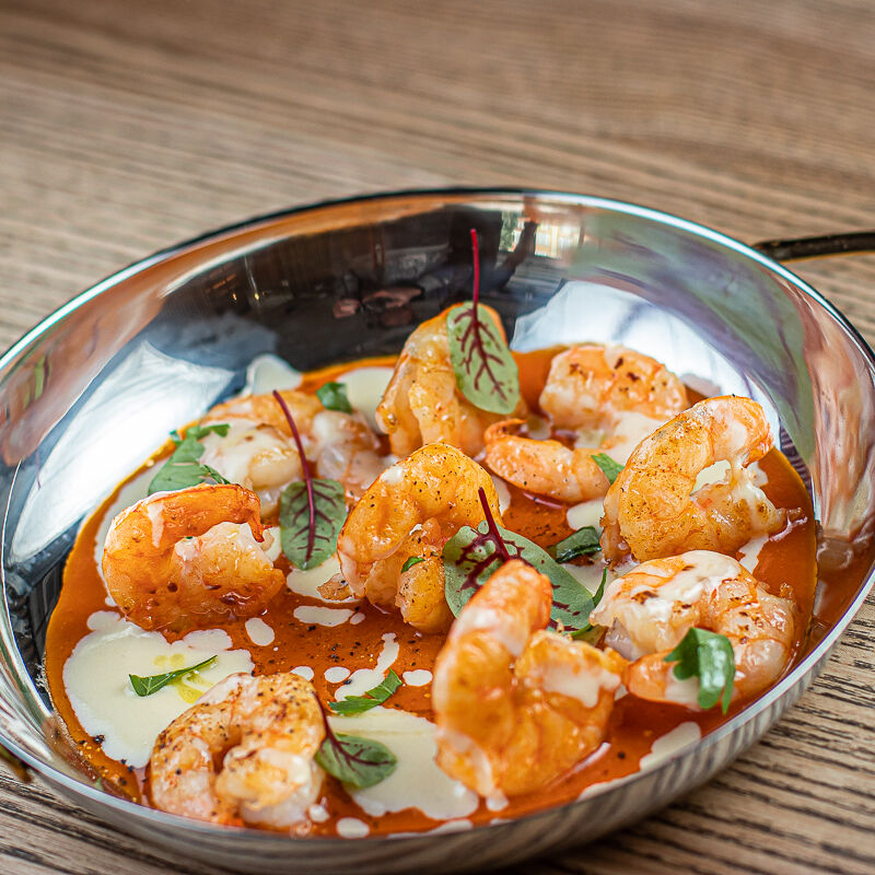 Креветка в двух соусах — Foodwiners