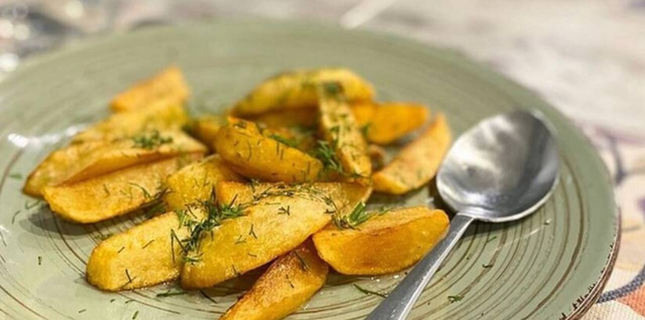 Cмажена картопля з часником