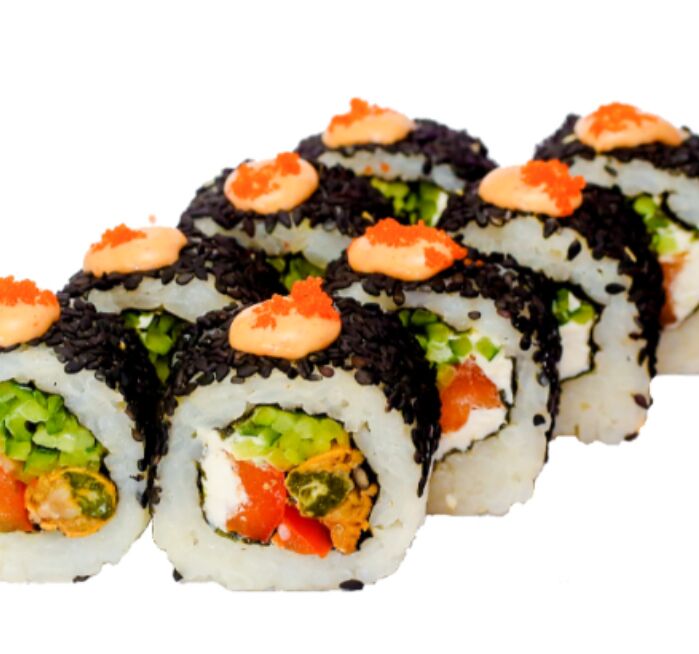 Каліфорнія з мідією в кунжуті — Wow Sushi