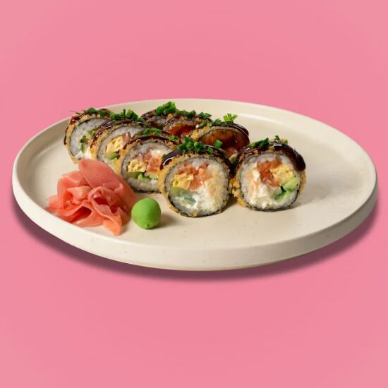 Темпура рол з лососем — Kaifui sushi