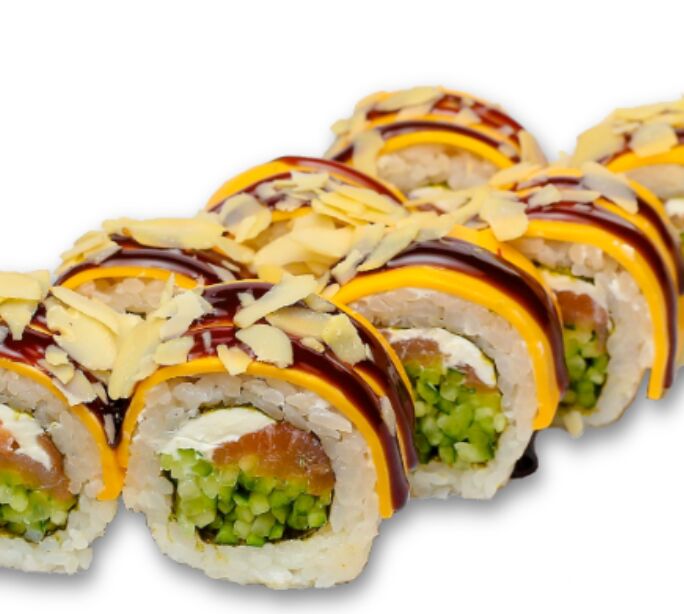 Чіз дракон з лососем — Wow Sushi